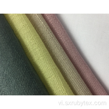 Rayon Polyester với vải rắn Slub